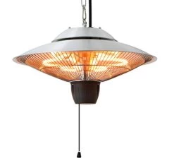 Ener-G+ Infrared Indoor/Outdoor Ceiling Electric Patio Heater, Silver