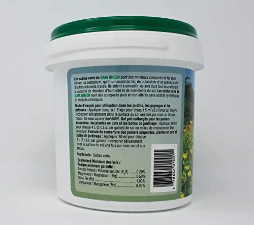 Gaia Green Greensand 1.5kg Tub 3 Gaia Green Greensand 1.5kg Tub - Image 3