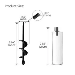 HUAPPNIO Bulb Planter For Gardening Planting 1.57×8.66 Inches 12 HUAPPNIO Bulb Planter For Gardening Planting 1.57×8.66 Inches -Garden Supply Store 41Eohmypx0L