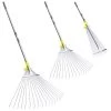 Jardineer 73 Inch Garden Rake Leaf, Adjustable Lawn Rake For Leaves, Yard Rakes For Lawns With Expandable Head. Ideal…