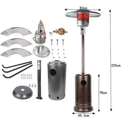 Commercial Outdoor Patio Heaters Propane Energy Saving Stainless Steel Gas Heaters, Umbrella Movable Stoves,A -Garden Supply Store 41GFaHJr0fL