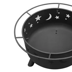 Landmann 28345 Big Sky Stars And Moons Firepit, Black -Garden Supply Store 41GNz4SqfdL