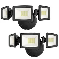 Onforu 2 Pack 50W LED Security Light, 5000LM Super Bright Outdoor Flood Light Fixture With 3 Adjustable Heads, IP65…