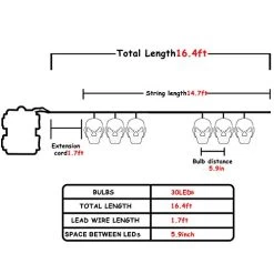 30 LED Halloween Skull String Lights, 16.4ft 8 Modes Fairy Lights With Remote, Waterproof Battery Operated Halloween… -Garden Supply Store 41HVEVwhx3L