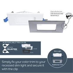 Nadair, 4’’ LED Recessed Ultra Slim Lights, 1-pack, IC Rated, Dimmable, 12W=80W, 900 Lumens, 3000K ( Warm White), Large… -Garden Supply Store 41HgeuxlCTL