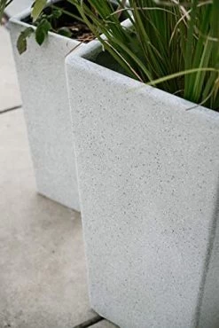 Canary Products PL2915GR Xbrand Modern Nested Grey Square Flower Pot Planter, 29 Inch & 24 Inch Tall 9 Canary Products PL2915GR Xbrand Modern Nested Grey Square Flower Pot Planter, 29 Inch & 24 Inch Tall -Garden Supply Store 41Hh8iLC6 L