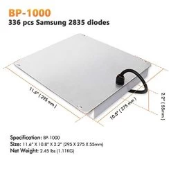 Grow Light BLOOM PLUS BP1000 2x2ft Coverage Full Spectrum Led Grow Light With 336pcs Samsung Diodes High PPFD And High… -Garden Supply Store 41JWG1y0wFL