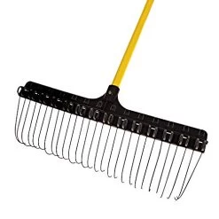 Groundskeeper II Rake, 21-inches Wide, 55-inch Fiberglass Handle (Pack Of 5)