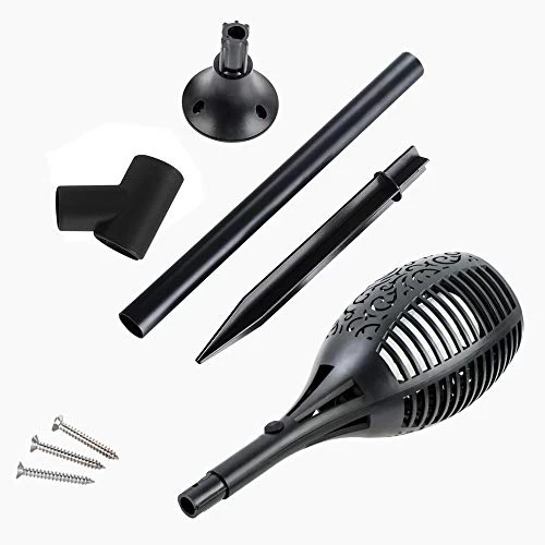 BIGTREE 4pk Solar Light Pathway Outdoor Tiki Torch Stake Walkway LED Flickering Flame 3 BIGTREE 4pk Solar Light Pathway Outdoor Tiki Torch Stake Walkway LED Flickering Flame - Image 3