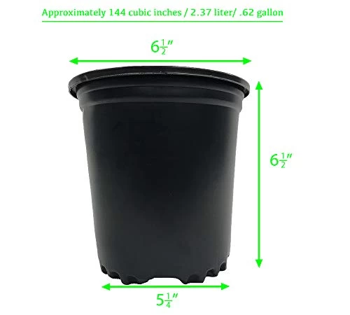 1/2 Gal. Plastic Nursery Pots (50-Pack) 2 1/2 Gal. Plastic Nursery Pots (50-Pack) - Image 2