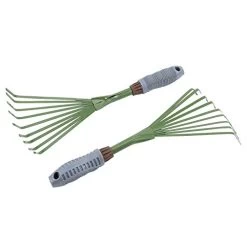 ZEONHEI 5 PCS 9 Teeth Garden Hand Rake, Small Hand Fan Rake With Non Slip Grip, Thicken Hand Rake Garden Tool For… -Garden Supply Store 41Kdyv2iFiL