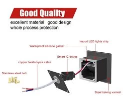 INHDBOX Waterproof Corner/Deck/Recessed Step Lights,3W 85-220V 3200K LED Stairs Step Night Light Indoor/Outdoor Wall… 9 INHDBOX Waterproof Corner/Deck/Recessed Step Lights,3W 85-220V 3200K LED Stairs Step Night Light Indoor/Outdoor Wall… -Garden Supply Store 41L1 siUWaL