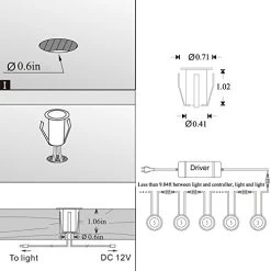 QACA LED Deck Lights 0.7″ Tiny Deck Driveway Light Dock Path Step Road Light Outdoor And Indoor Decoration Security Lighting (Blue, 1pcs) 7 QACA LED Deck Lights 0.7″ Tiny Deck Driveway Light Dock Path Step Road Light Outdoor And Indoor Decoration Security Lighting (Blue, 1pcs) -Garden Supply Store 41L2Bh42CrvL