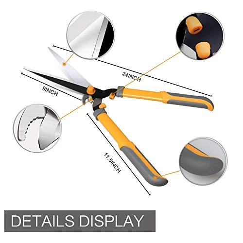 AIRAJ 3Pcs Professional Hedge Lopper Set,27″ Tree Loppers,24” Heavy Duty Hedge Shears And 7.5” Cut Easy Hand Pruners,The Best Choice For Garden Tools 4 AIRAJ 3Pcs Professional Hedge Lopper Set,27″ Tree Loppers,24” Heavy Duty Hedge Shears And 7.5” Cut Easy Hand Pruners,The Best Choice For Garden Tools - Image 4