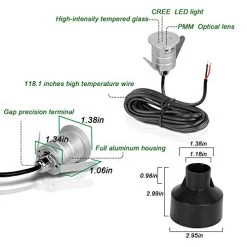 Low Voltage Deck Lights 6 Pack LED Landscape Step Lights 1W 12-24V Ground Light Outdoor IP67 Waterproof Landscape… 9 Low Voltage Deck Lights 6 Pack LED Landscape Step Lights 1W 12-24V Ground Light Outdoor IP67 Waterproof Landscape… -Garden Supply Store 41MCcfdGMiL