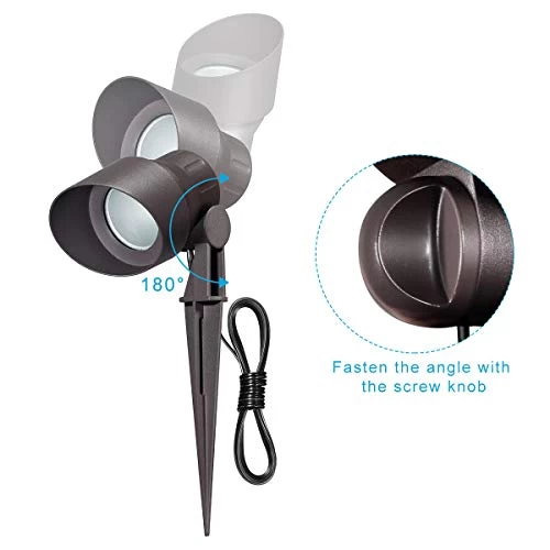 Outdoor Spotlight Uplight Flag Pole Light Landscape Lighting Spot Light For Yard, 12V 5W Low Voltage Aluminum… 3 Outdoor Spotlight Uplight Flag Pole Light Landscape Lighting Spot Light For Yard, 12V 5W Low Voltage Aluminum… - Image 3