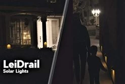 LeiDrail Solar Step Lights Outdoor Deck Fence Stair 2100K Warm Light Sun Powered LED Illuminated Landscape Lighting… -Garden Supply Store 41Mn5OKE 3L