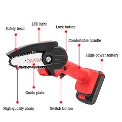 110V Rechargeable Handheld Portable Electric Pruning Saw Cordless Mini Chainsaw Small Wood Splitting Chainsaw One-Handed… 10 110V Rechargeable Handheld Portable Electric Pruning Saw Cordless Mini Chainsaw Small Wood Splitting Chainsaw One-Handed… -Garden Supply Store 41MyK1rbW4L