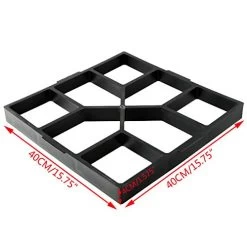 Tengchang Concrete Paving Mold, 2pcs Patio Walk Path Maker, Stepping Stone Driveway Garden Pavement Mold 8 Tengchang Concrete Paving Mold, 2pcs Patio Walk Path Maker, Stepping Stone Driveway Garden Pavement Mold -Garden Supply Store 41N7UW nxML