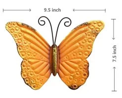 GIFTME 5 Metal Butterfly Wall Art Decor Set Of 4 Colorful Garden Wall Sculptures -Garden Supply Store 41NYWLlN2B7L