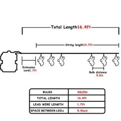 30 LED Halloween White Ghost String Lights, Battery Operated Halloween Lights With Remote, Indoor Outdoor Party, Patio… -Garden Supply Store 41NlAfxrVLL