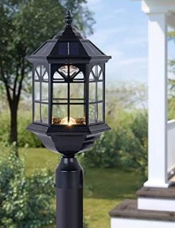 GYDZ Outdoor Solar Post Light Fixture Solar Pier Light Outdoor Solar Pillar Column Light For Garden, Front Door,Vintage… 9 GYDZ Outdoor Solar Post Light Fixture Solar Pier Light Outdoor Solar Pillar Column Light For Garden, Front Door,Vintage… -Garden Supply Store 41OpiJKDlkL
