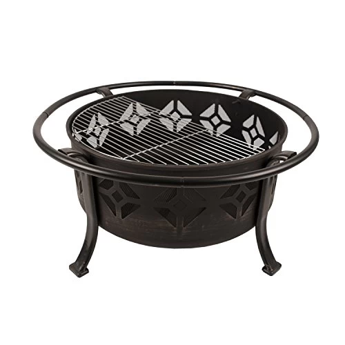 Pleasant Hearth Sunderland Deep Round Bowl Fire Pit, 36-Inch 7 Pleasant Hearth Sunderland Deep Round Bowl Fire Pit, 36-Inch - Image 7
