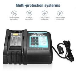 Dutyone DC18RC DC18RA Replacement Battery Charger Compatible With Makita 14.4V-18V Lithium Ion Battery BL1830 BL1840… -Garden Supply Store 41PrOS7xt6L