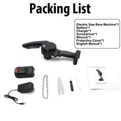 ELEC TECH Mini Chainsaw Cordless With Battery And Charger, Handheld 4-Inch Cordless Electric Protable Chainsaw, One… -Garden Supply Store 41Q9E1HHU3L