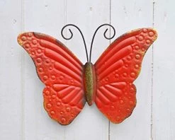 GIFTME 5 Metal Butterfly Wall Art Decor Set Of 4 Colorful Garden Wall Sculptures -Garden Supply Store 41QH15X2nyL