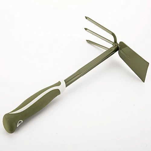 Garden Hoe And Cultivator Hand Tiller Tool, Anti-Rust Carbon Steel Hand Digger For Loosening Soil & Weeding & Digging… 2 Garden Hoe And Cultivator Hand Tiller Tool, Anti-Rust Carbon Steel Hand Digger For Loosening Soil & Weeding & Digging… - Image 2