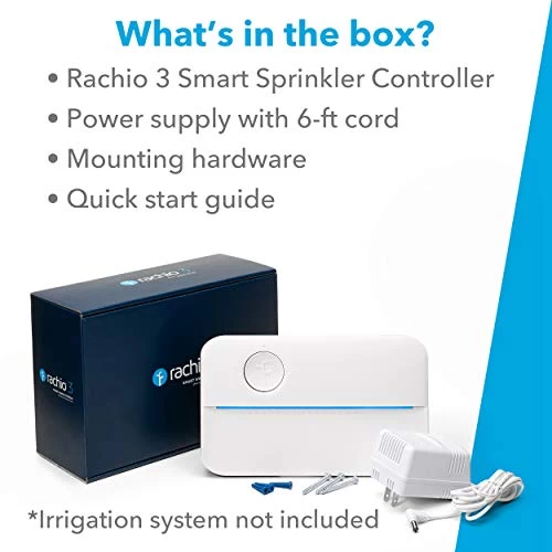 Rachio 8ZULW-C 8 Zone 3 Smart Sprinkler Controller, White 6 Rachio 8ZULW-C 8 Zone 3 Smart Sprinkler Controller, White - Image 6