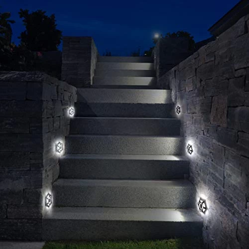 Solar Deck Lights, T-SUNUS 4 Pack LED Dock Lights Solar Driveway Lights Solar Powered Outdoor Waterproof Road Markers… 6 Solar Deck Lights, T-SUNUS 4 Pack LED Dock Lights Solar Driveway Lights Solar Powered Outdoor Waterproof Road Markers… - Image 6