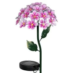 Exhart Solar Hydrangea Garden Stake – Turquoise Hydrangea W/ 26 LED Lights – Hydrangea Flowers Metal Stake, Metal… -Garden Supply Store 41RUKDqlwhL
