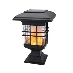 YAKii Solar Torch Lights, 72 LED Auto On/Off Flickering Flame Solar Powered Outdoor Lights, Waterproof Landscape…