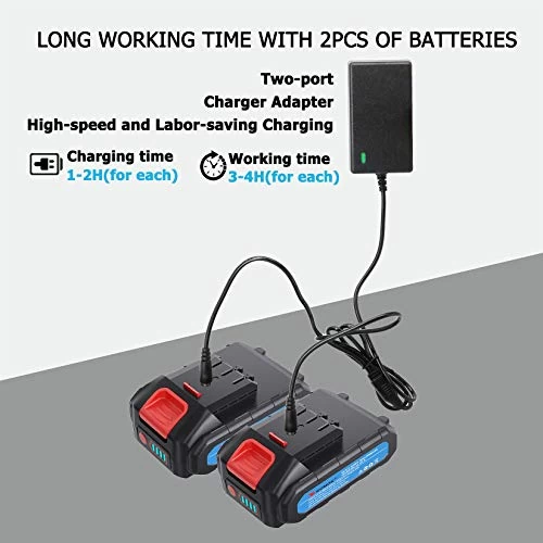 KOMOK Electric Pruning Shears Cordless Scissors,Power Hedge Trimmer Secateurs With 2 Rechargeable 2000mAh Batteries Tree… 3 KOMOK Electric Pruning Shears Cordless Scissors,Power Hedge Trimmer Secateurs With 2 Rechargeable 2000mAh Batteries Tree… - Image 3