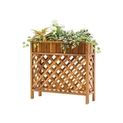 QPLKKMOI Plant Stand Flower Pot Holder Display Rack, Solid Wood Flower Shelf Floor Indoor