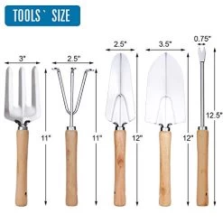 9 Piece Garden Tote And Tools Set, Garden Bucket Tool Kit Organizer With 18 Deep Pockets, Gardening Hand Tools And… 13 9 Piece Garden Tote And Tools Set, Garden Bucket Tool Kit Organizer With 18 Deep Pockets, Gardening Hand Tools And… -Garden Supply Store 41T2BUMmpKkL