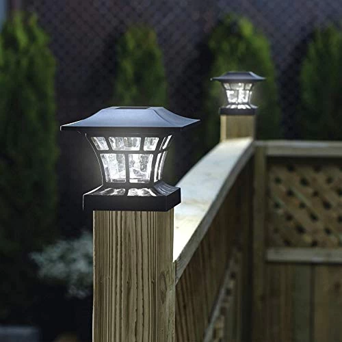 NOMA Solar Post Lights | Waterproof Outdoor Cap Lights For 4 X 4 Wooden Or Vinyl Posts, Deck, Patio, Garden, Décor Or… 6 NOMA Solar Post Lights | Waterproof Outdoor Cap Lights For 4 X 4 Wooden Or Vinyl Posts, Deck, Patio, Garden, Décor Or… - Image 6