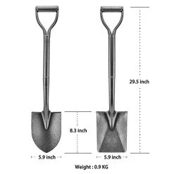 D Handle Shovels For Digging Spade Shovel Mini Spade Shovel With Short Handle All Metal Shovel Square Shovel Steel… -Garden Supply Store 41U0I8510tL