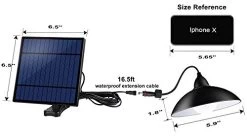 Bemexred Solar Lights Outdoor/Indoor,Remote Control Solar Powered Pendant Lights IP65 Waterproof,Auto On/Off Hanging… -Garden Supply Store 41UvywxYFGL