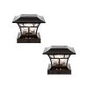NOMA Solar Post Lights | Waterproof Outdoor Cap Lights For 4 X 4 Wooden Or Vinyl Posts, Deck, Patio, Garden, Décor Or…