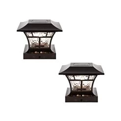 NOMA Solar Post Lights | Waterproof Outdoor Cap Lights For 4 X 4 Wooden Or Vinyl Posts, Deck, Patio, Garden, Décor Or…