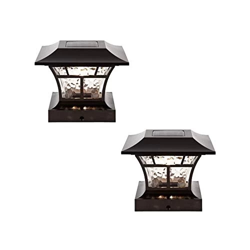 NOMA Solar Post Lights | Waterproof Outdoor Cap Lights For 4 X 4 Wooden Or Vinyl Posts, Deck, Patio, Garden, Décor Or… 1 NOMA Solar Post Lights | Waterproof Outdoor Cap Lights For 4 X 4 Wooden Or Vinyl Posts, Deck, Patio, Garden, Décor Or…