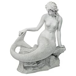 Design Toscano Daydreaming Mermaid Of Langeline Cove Statue