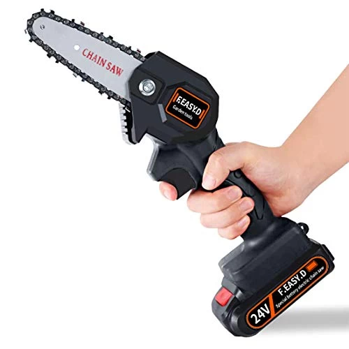 F.EASY.D Mini Chainsaw 4-Inch Cordless Electric Protable Chainsaw With Brushless Motor, One-Hand 0.7kg Lightweight… 1 F.EASY.D Mini Chainsaw 4-Inch Cordless Electric Protable Chainsaw With Brushless Motor, One-Hand 0.7kg Lightweight…