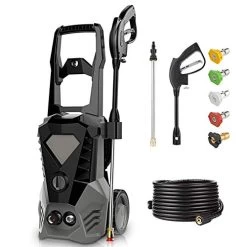 Electric Pressure Washer Electric Power Washer High Pressure Washer Cleaner Machine With Spray Gun, 5 Nozzles, Hose…