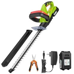 VIVOSUN Cordless Hedge Trimmer, 20-inch Dual-Action Laser Blade, 3/5” Cutting Capacity, 1400 RPM, 20V 2000mAh Li-ion…