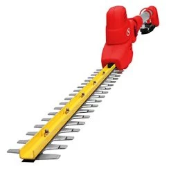 Sun Joe SJH901E-RED 18-Inch Electric Telescoping Pole Hedge Trimmer, Red