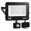 LE LED Flood Light With Motion Sensor, Super Bright 5000lm 50W Waterproof Motion Sensor Outdoor Light, 350W HPS Lamp…